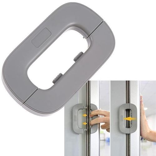 Verrou De Sécurité Pour Porte De Congélateur Ou Réfrigérateur Serrure De Sécurité Pour Tout-Petits Multifonction Gris