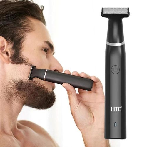 Tondeuse Électrique HTC GT-288 pour Homme – Rasoir Rechargeable Résistant à l’Eau avec Double Lame Flottante pour Entretien du Corps
