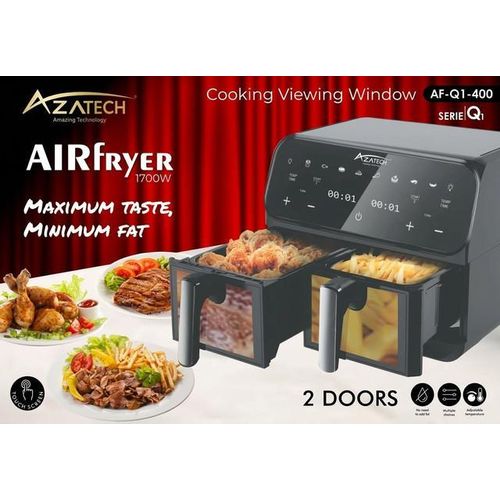 Friteuse sans Huile Air Fryer AF-Q1-400 Serie Q1 1700W 2 Portes