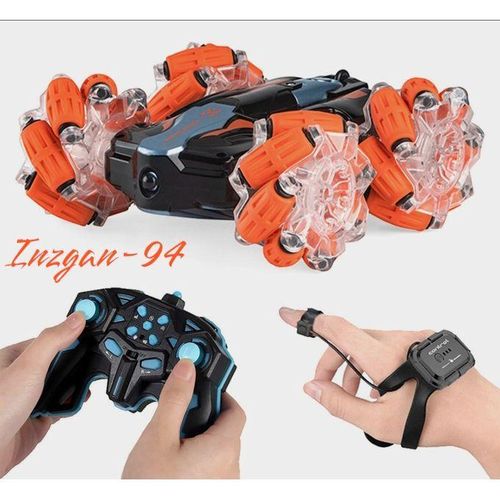 Voiture avec télécommande, capteur de gravité, contrôlable par des gestes et avec télécommande 2.4GHz