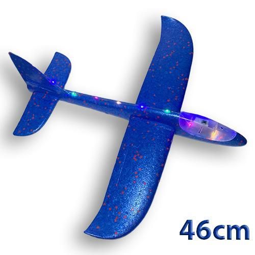 طائرة فوم شراعية 46 سم مع إضاءة LED