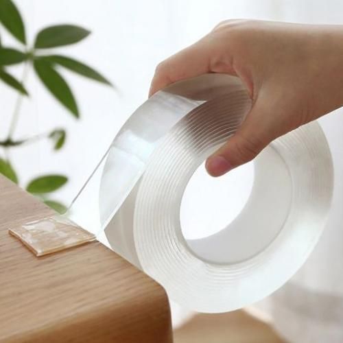 5m + ép de 2mm Nano Magic Ruban Adhésif Autocollant Double Face Transparent