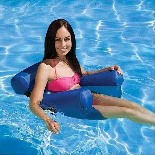 Flottantes Hamac Gonflable et pliable avec dossier flottant chaise de plage piscine
