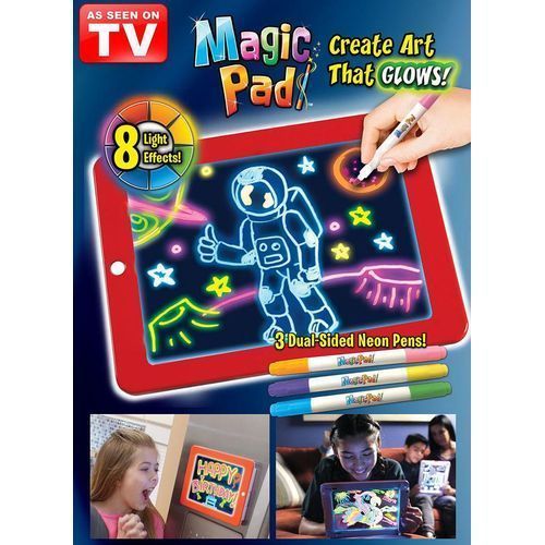 Tablette Magique 3D planche à dessin créative enfants enfants stylo LED lumières lueur Art carnet de croquis