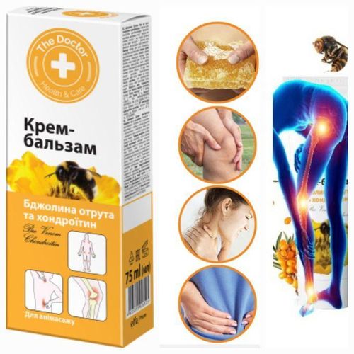 Baume-crème de massage au venin d'abeille et chondroïtine