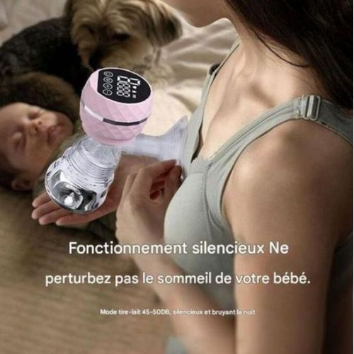 Tire-Lait Électrique Portable USB Rechargeable – Pompe d'Allaitement Automatique & Ultra Silencieuse – Extracteur Confortable Invisible Sans BPA