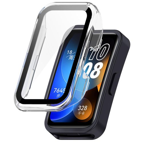 Cover + Tempered Glass pour Huawei Band 9 Protecteur d'écran complet - Transparent