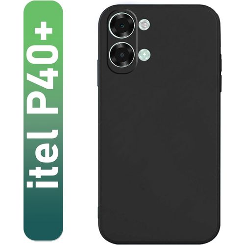 Pochette Silicone pour itel p40 plus :noir