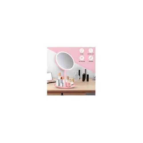 Miroir de Maquillage LED Rechargeable avec Éclairage Tactile et Luminosité Réglable