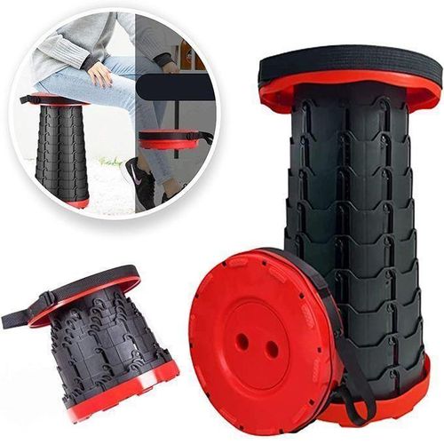 Chaise Portable Tabouret Pliable Rétractable pour Jardin, Pêche, Camping, Voyage