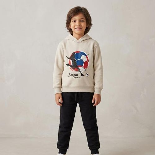 Ensemble Garçon coupe regular en coton - Gris - D9359A8.