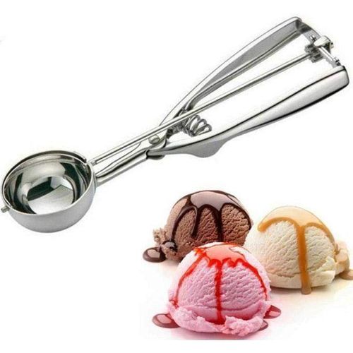 Cuillre Glace Rsistante Portionneur en Acier Inoxydable pour Ice Cream et Desserts Gourmands