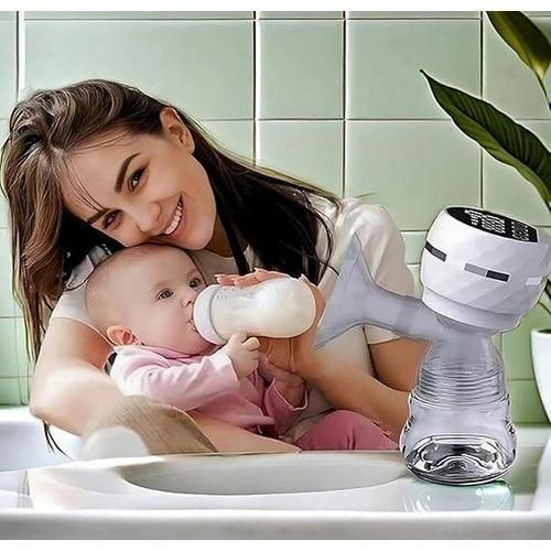 Tire-Lait Électrique Portable Sans Fil Rechargeable USB Mains Libres Silencieux 3 Modes et 9 Niveaux dAspiration Extracteur de Lait Maternel Sans BPA