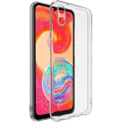Coque Silicone Transparente pour Samsung A04E Pochette Cover Protection