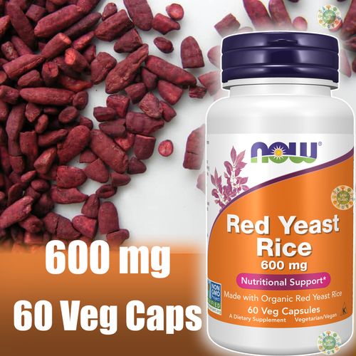 Levure de riz rouge, 60 capsules végétariennes, Red Yeast Rice Plus CoQ10