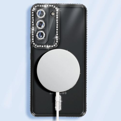 Pochette pour Samsung S24 MagSafe,Contour,Bryant,Strass Noir