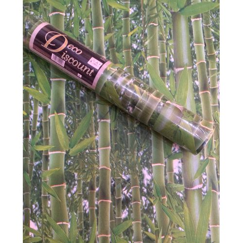 Papier peint PVC Bambous verts 10M*0.53CM - Dekora Natur et Simply