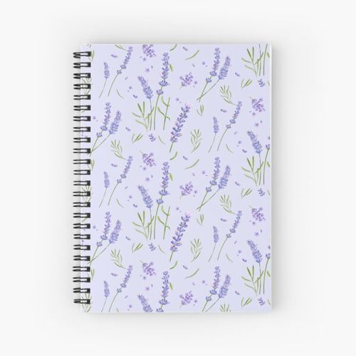 lavender with light purple Spiral Notebook Bloc note