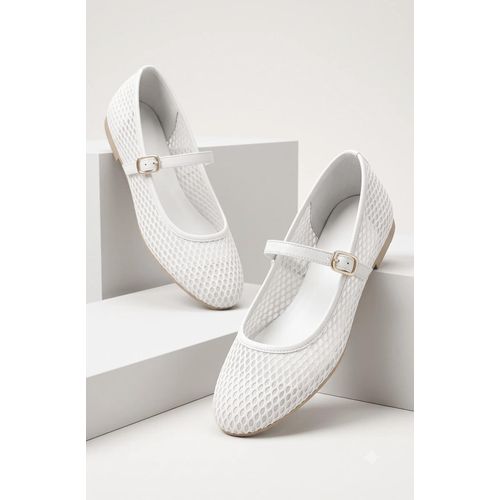 Chaussures blanches d'été de bureau élégantes respirantes à talons bas pour femmes escarpins Parker semelle souple