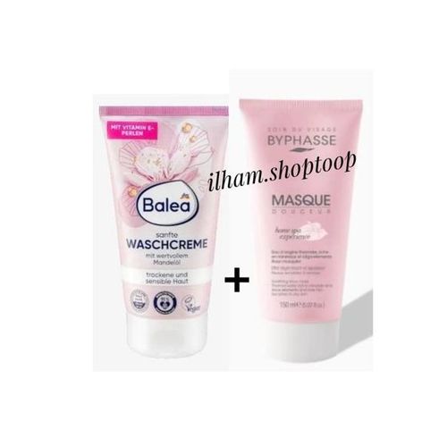 كريم تنظيف لطيف بفيتامين E (150 مل) + قناع النعومة باي فاس Home SPA (150 مل)