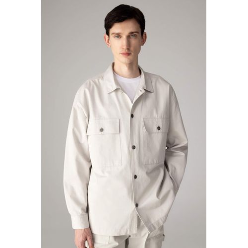 Chemise Polo Oversize Col Polo Tissu Sergé