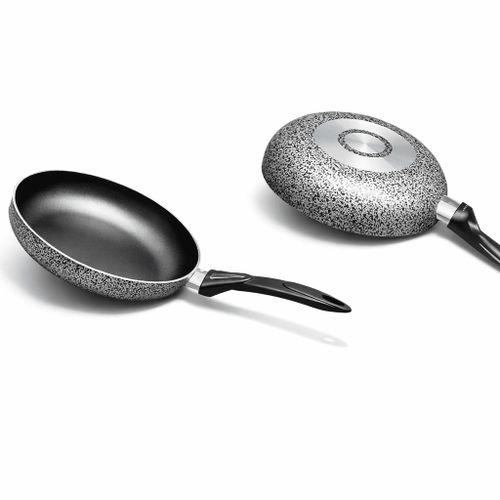 Poêle en Granite Antiadhésive – 18 cm – Résistante aux Rayures – Diffusion de Chaleur Uniforme – Manche Isolant