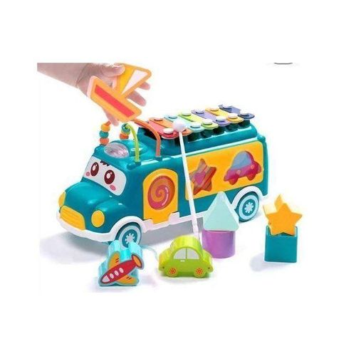 Bus d’éveil multi-activité pour bébés, MULTICOLORE, HE8023