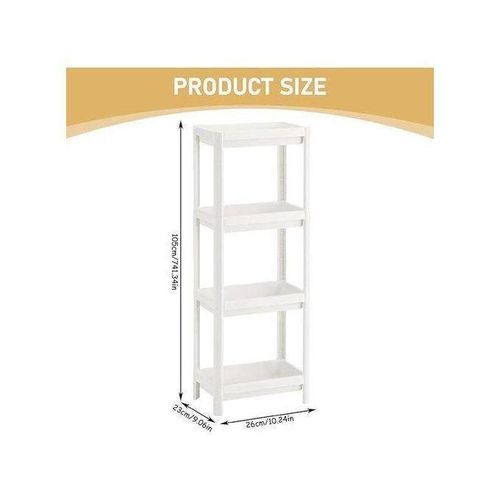 4 Etagère de rangement multifonction Organisateur support 16kg adaptée de cuisine,salle de bain,