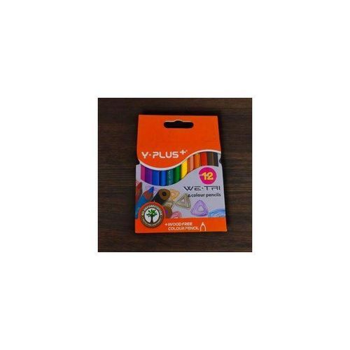 Boîte de crayons de couleur triangulaires WE.TRI – 12 couleurs
