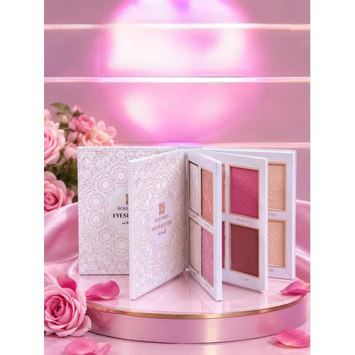 Palette de maquillage – Fards à paupières, Highlighter, Blush et Contour, couleurs longue tenue et finition professionnelle