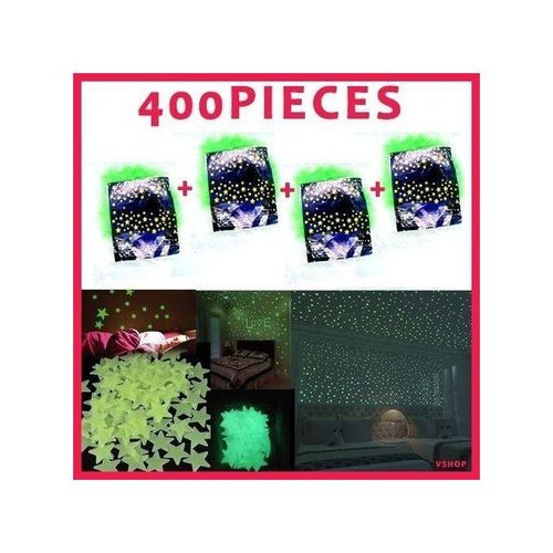 حزمة Etoile من 400 قطعة نجوم مضيئة تتوهج في الظلام