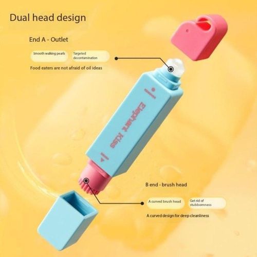 Stylo anti-taches pour vêtements, nettoyant sans eau, double embout, détachant instantané portable, outil de nettoyage d’urgence, stylo pour tissus et textiles, dégraissant efficace pour voyages et urgences