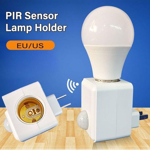 Douille Lampe E27 avec Détecteur de Mouvement Infrarouge – Support Ampoule Automatique à Capteur Humain 360° – Douille Intelligente Économie d’Énergie – Prise UE pour Maison, Couloir, Garage & Escalier