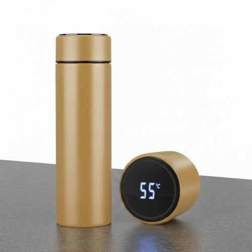 Tasse intelligente - Affichage LED - Design élégant - Matériaux durables -Mustard Gold