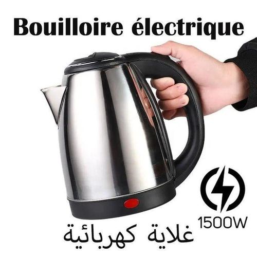 Bouilloire Électrique - 2 Litres - Inox - 1500W - Chauffage Rapide et Sécurisé