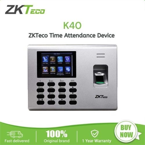 pointeuse biometrique empreinte digitale ZK Teco, badge, code, pour controle d'accès et gestion de temps, K40 PRO