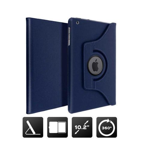 Coque iPad 10.2 en Cuir Rotative 360° Rose avec Support Intégré – Protection Antichoc bleu