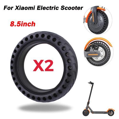 2 pneus solides pour XAIOMI trottinette électrique M365/Pro/Pro2/1S/Essential/1S, Wispeed T850, T855/pro 8.5 pouce