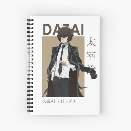 Young Osamu Dazai Bungou Stray Dogs Card Anime Spiral Notebook Bloc note