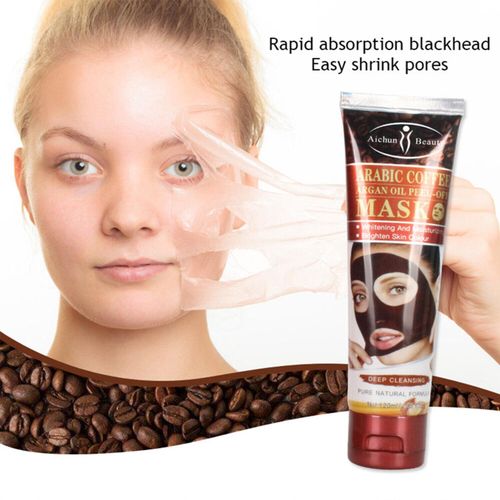 قناع للعناية بالبشرة لشد البشرة ومكافحة حب الشباب وتنظيف عميق وتفتيح البشرة بزيت الأرغان والقهوة العربية.