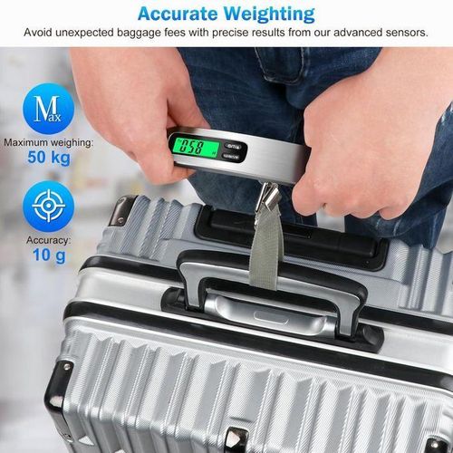 Échelle de Voyage Portable et Légère avec Éclairage et Pesage Précis