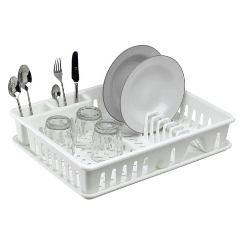 Égouttoir avec plateau BLANC