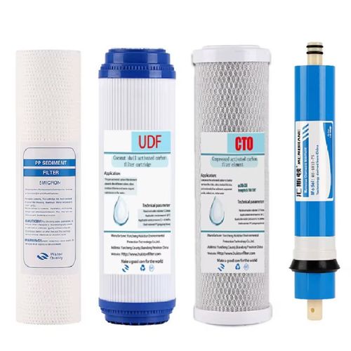 Pack membrane et cartouches de filtre à eau pour filtre pp & cto kit cartouche change osmoseur
