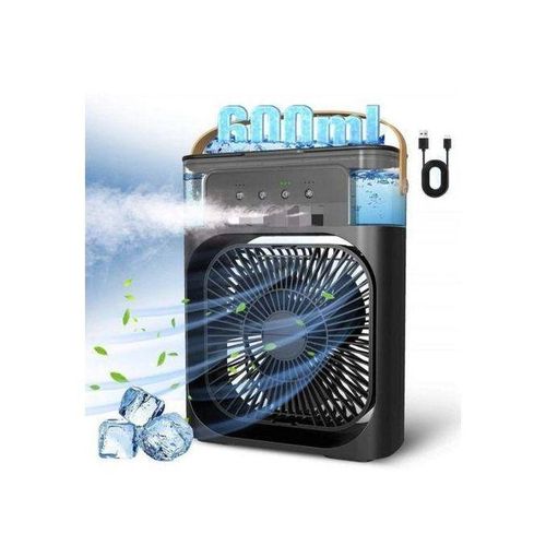 Ventilateur et climatiseur portable,petit refroidisseur d'air,veilleuses,ventilateur humidificateur