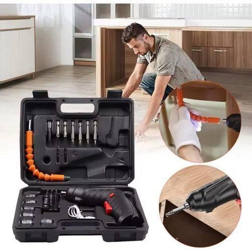 Tournevis électrique 47 Pièces, 3,5 Nm, Perceuse-Visseuse Sans Fil 3,6 V Rechargeable,