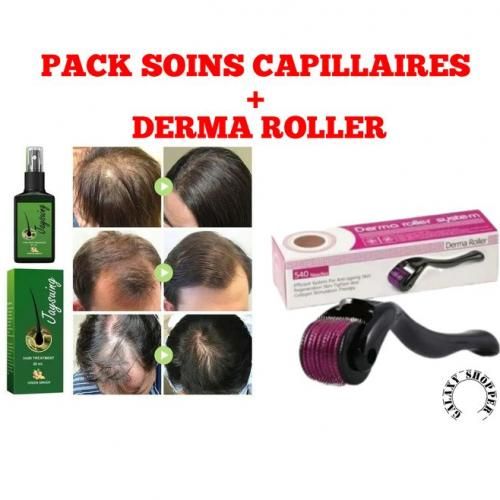Spray de traitement naturel pour les cheveux, 120ML avec DERMA ROLLER 0,5 mm
