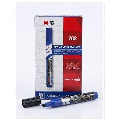 MARQUEUR A TETE UNIQUE BLEU BOIT DE 10 pièces