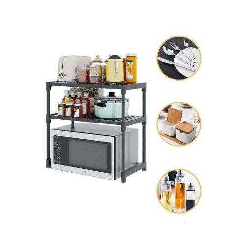 Étagère de Rangement Extensible à 2 Niveaux – Organisation Pratique
