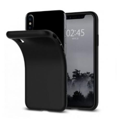 Pochette Silicone antichoc iPhone Xs max Noir