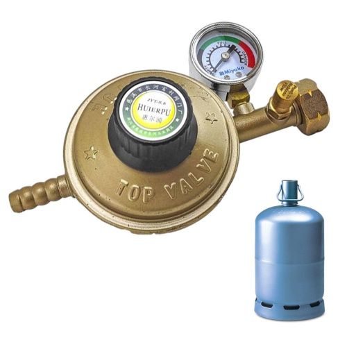 Régulateur de Pression avec Manomètre – Détendeur Ajustable pour Bouteille